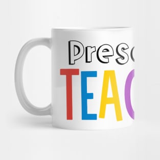 Rainbow Preschool Teacher Mug